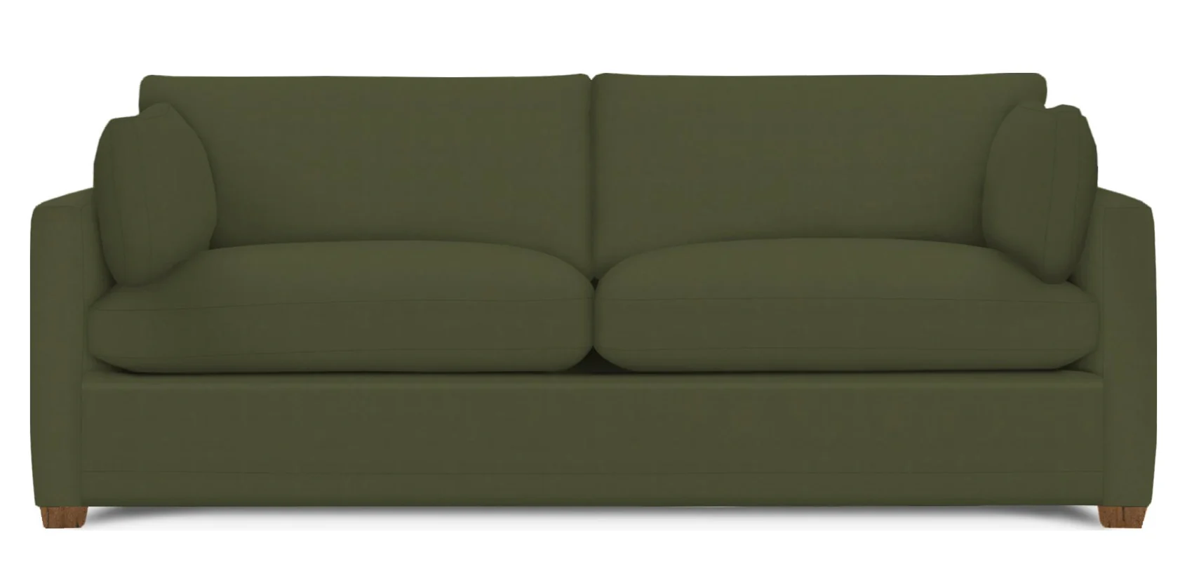 Wells Classic Modern Down-Blend Two Cushion Cushion Sofa 88