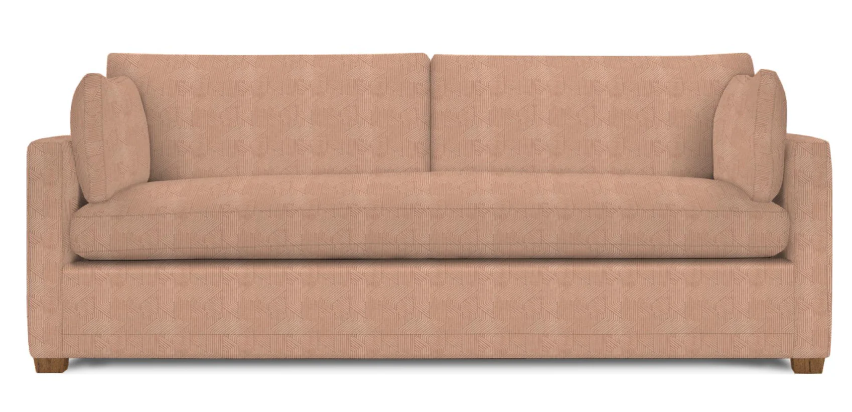 Wells Classic Modern Down-Blend Bench Cushion Sofa 88