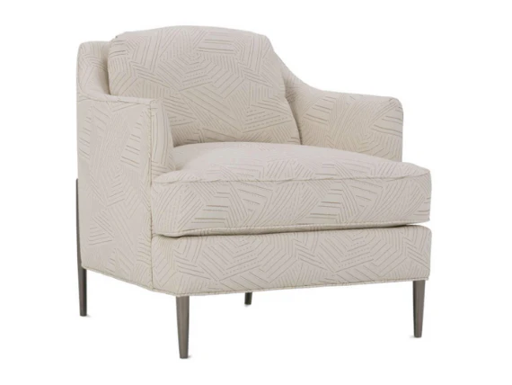 Maggie Burnished Steel Down-Blend Cushion Chair