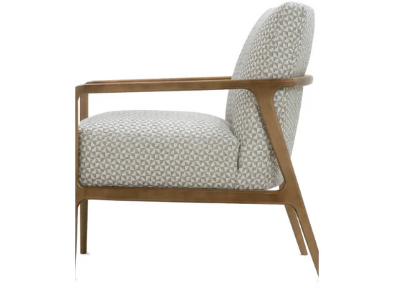 Kyle Wood Frame Tight Cushioned Arm Chair