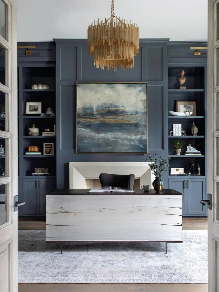 Prescott Gold Leaf Chandelier