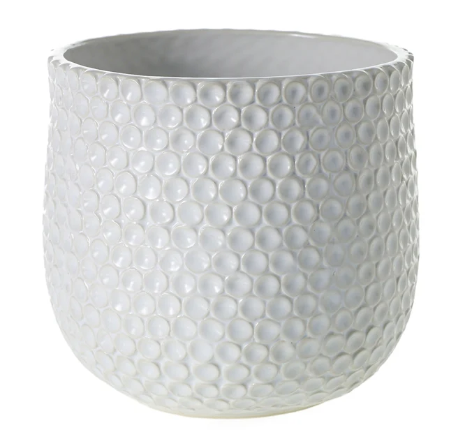 Ginny Bubble Textured Ceramic Pot Large