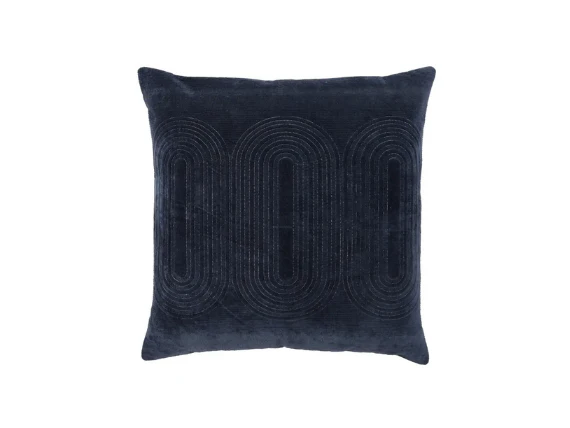 Deco Indigo Throw Pillow