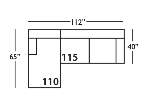 Cambria Tight Back Three Seat Sectional