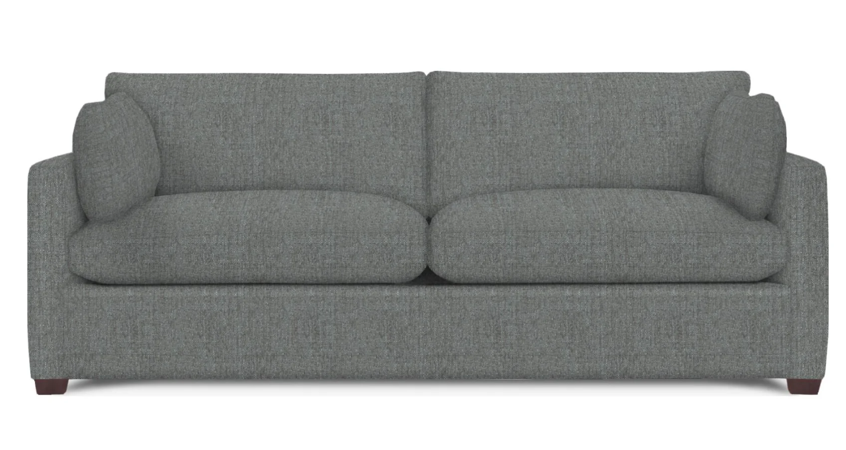 Wells Classic Modern Down-Blend Two Cushion Cushion Sofa 88