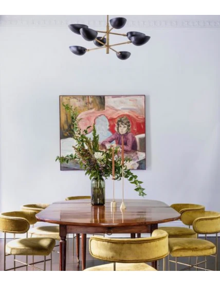 Graphic Large Two-Tier Chandelier