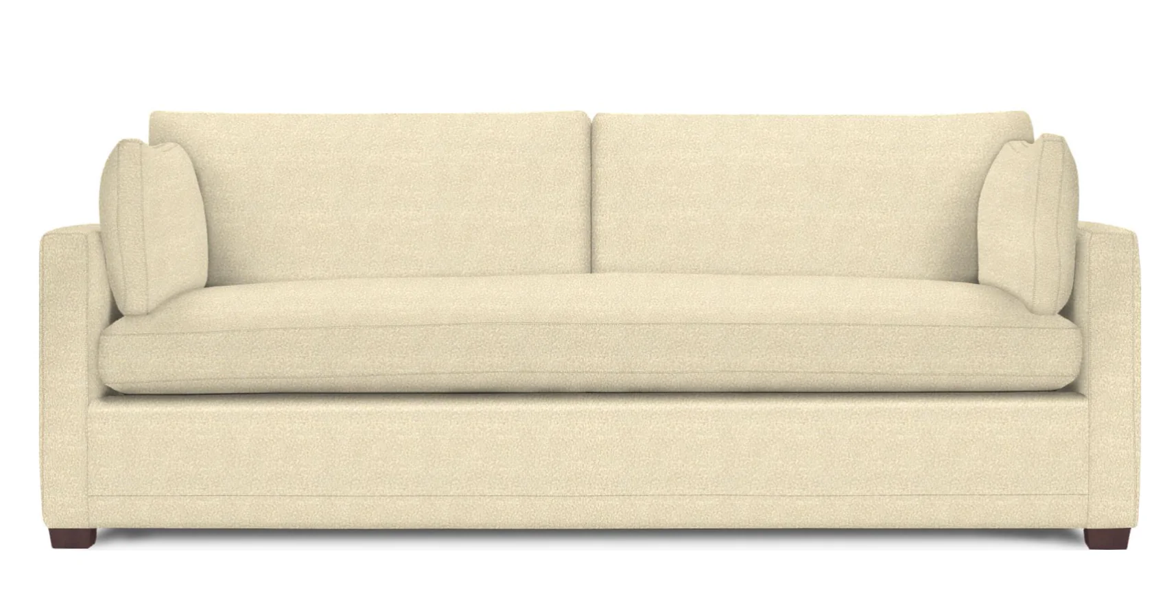 Wells Classic Modern Down-Blend Bench Cushion Sofa 88