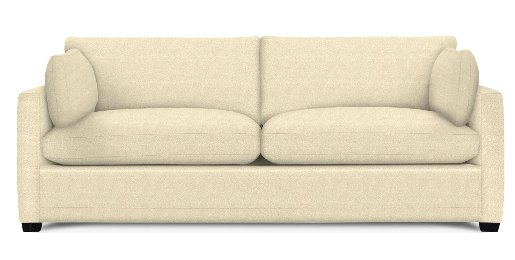 Wells Classic Modern Down-Blend Two Cushion Cushion Sofa 88