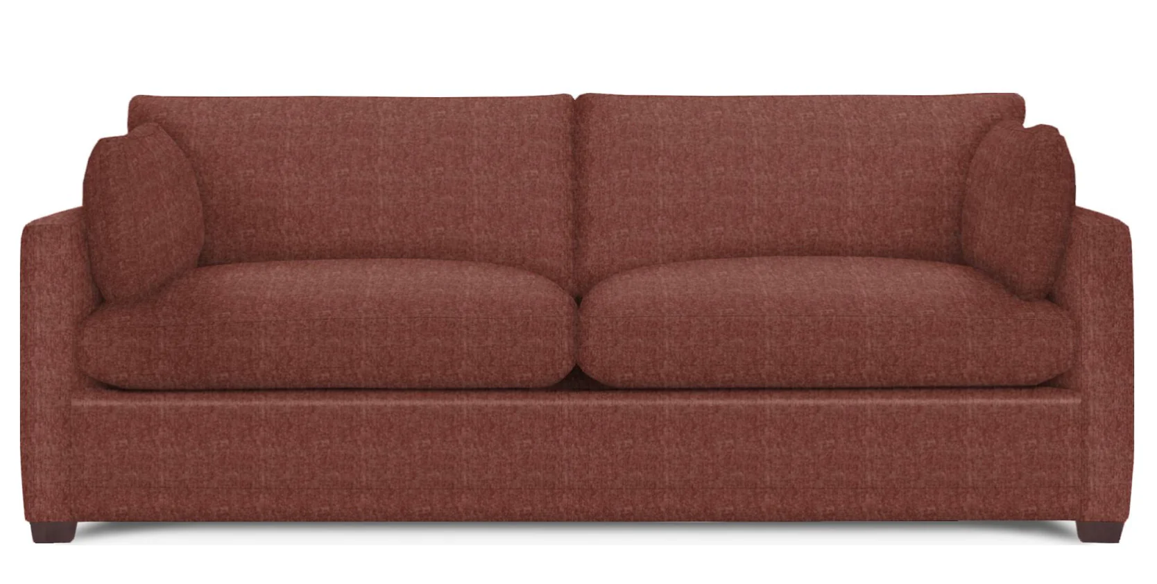 Wells Classic Modern Down-Blend Two Cushion Cushion Sofa 88