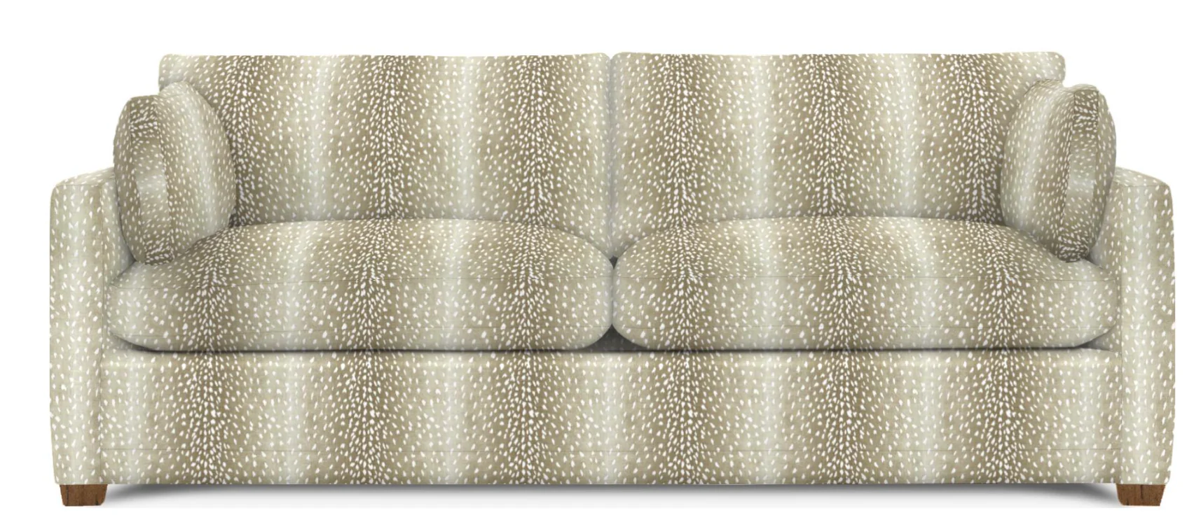 Wells Classic Modern Down-Blend Two Cushion Cushion Sofa 88