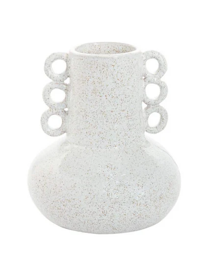 Odella Speckled White Vase