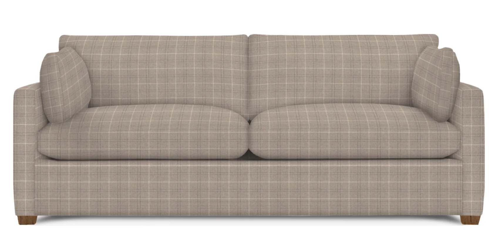 Wells Classic Modern Down-Blend Two Cushion Cushion Sofa 88