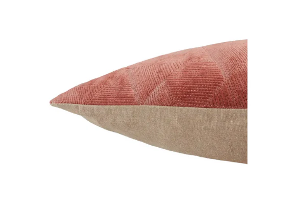 Rose Geometric Throw Pillow