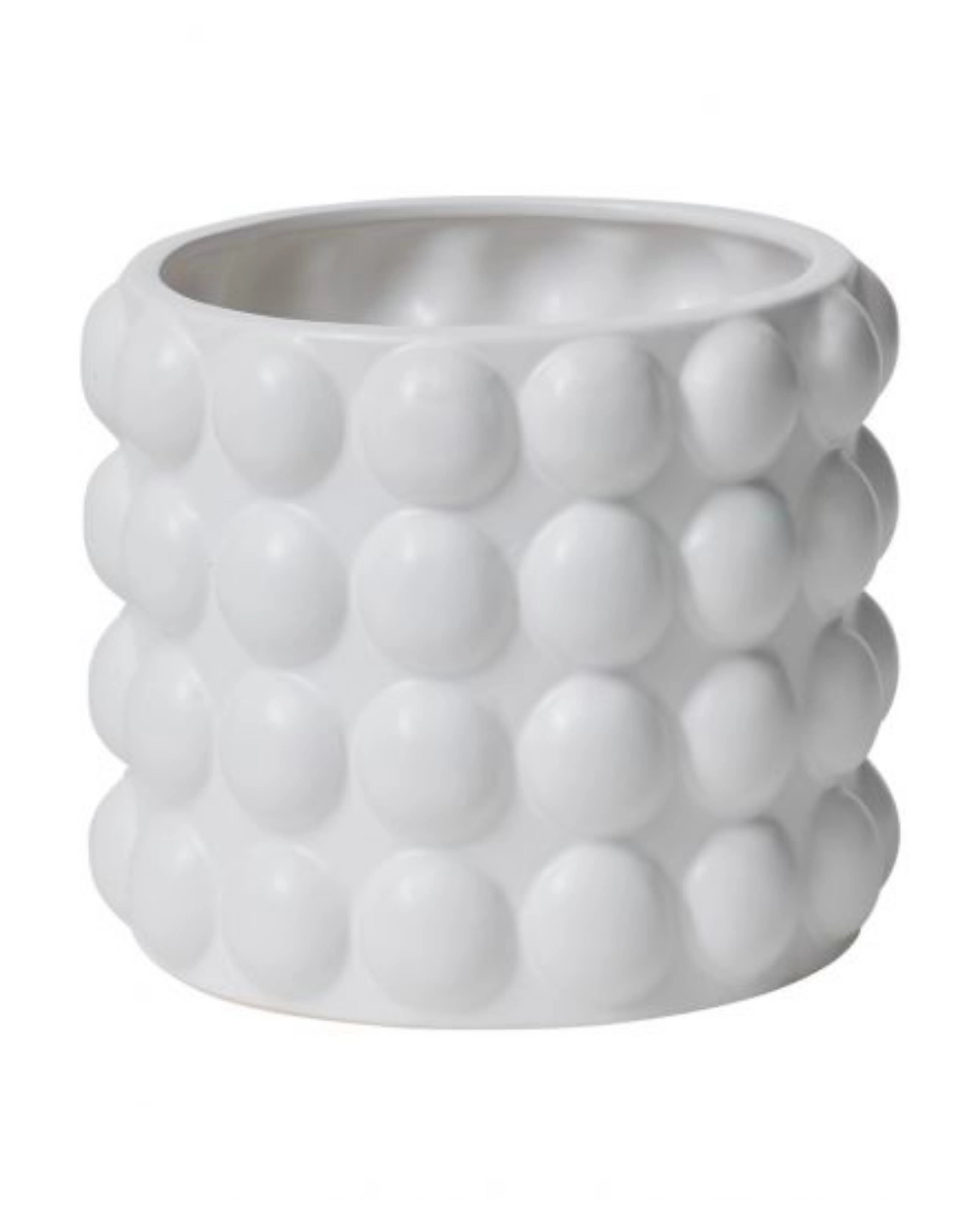 White Ceramic Bubble Pot