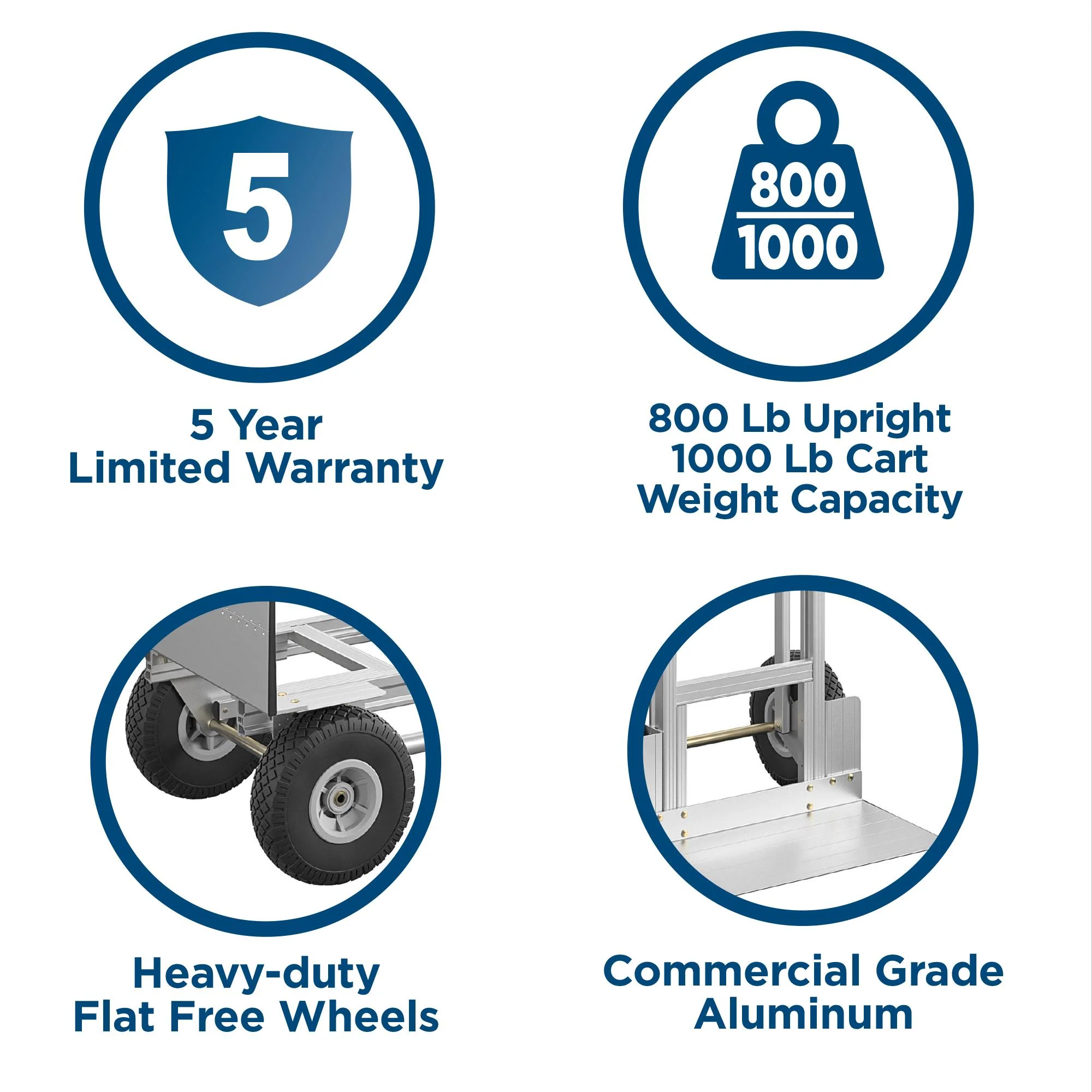 2025 Carretilla 3 en 1 de aluminio serie Assist