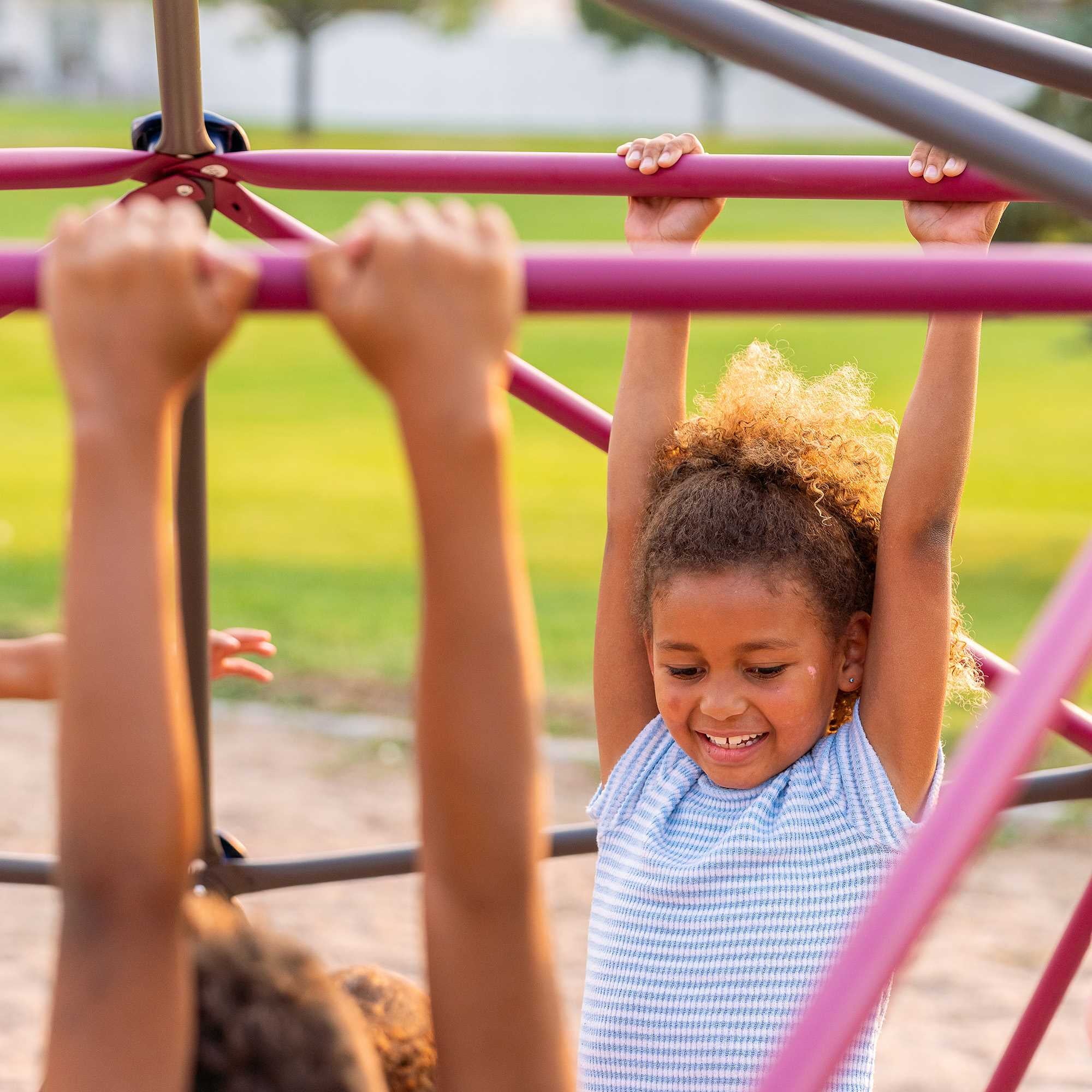 2025 Estructura de Escalada Dome para Niños de Lifetime – 5.5 ft de Alto x 11 ft de Ancho, Berry y Marrón (91088)