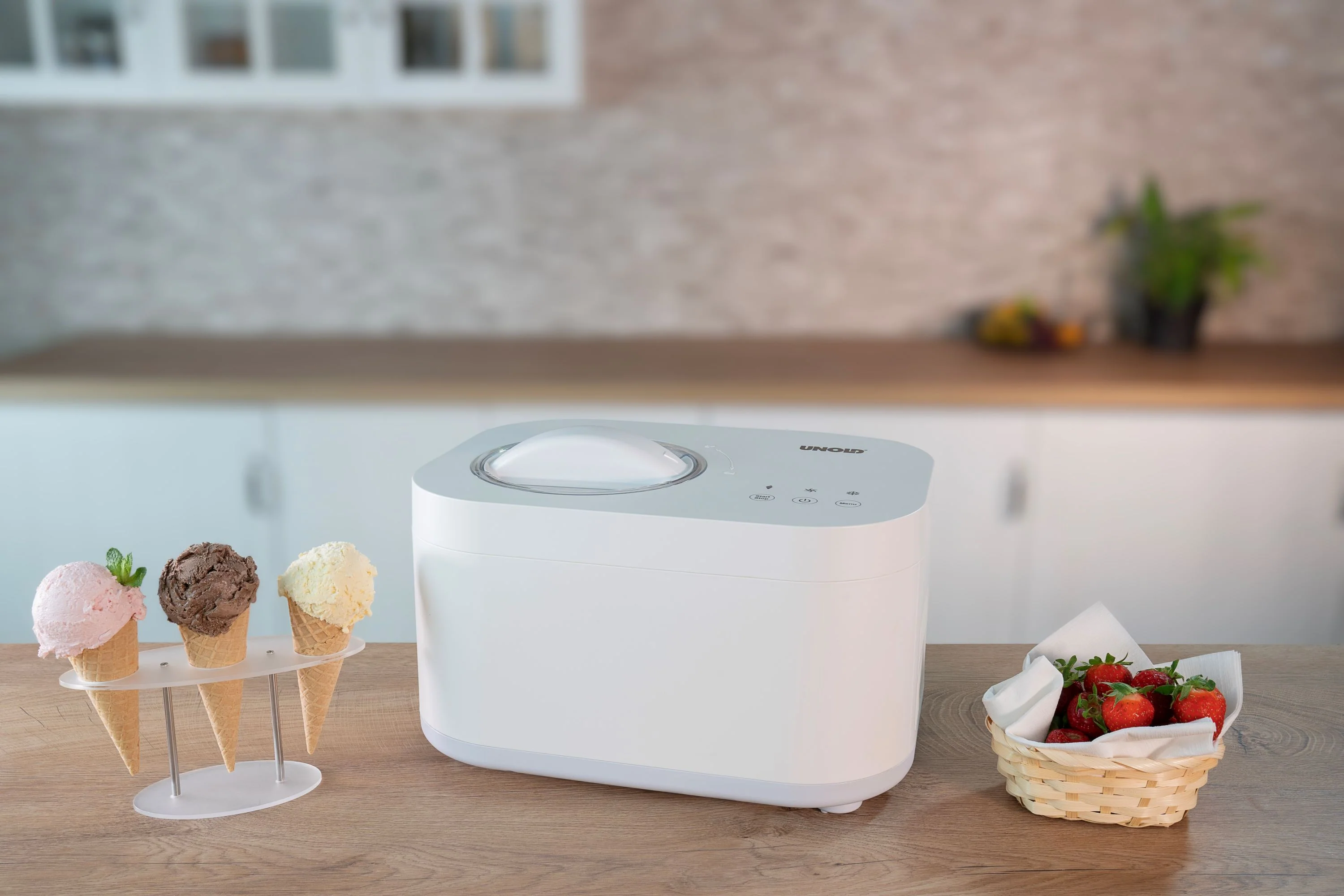 2025 Máquina de hielo – Capacidad 1 L, crea fácilmente helado cremoso en casa