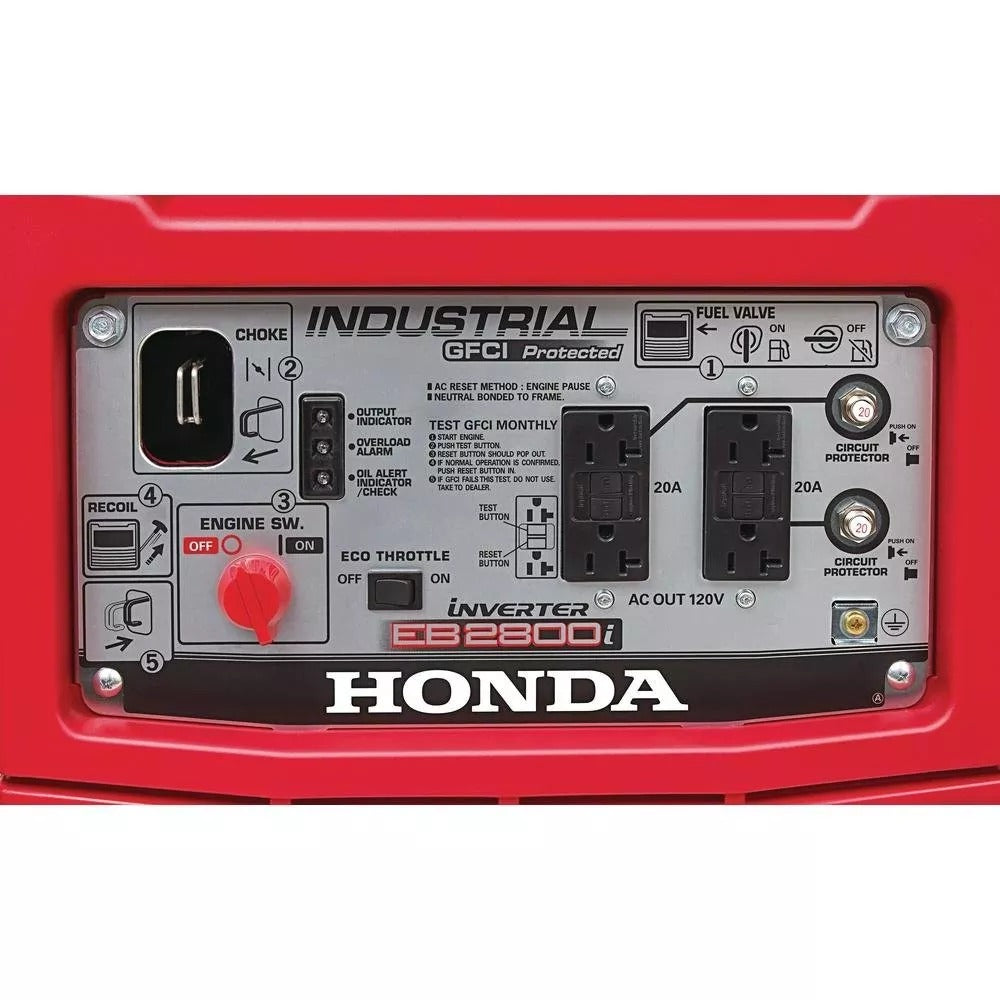 2025 Generador Inverter Industrial Portátil a Gasolina de 2,800 Vatios