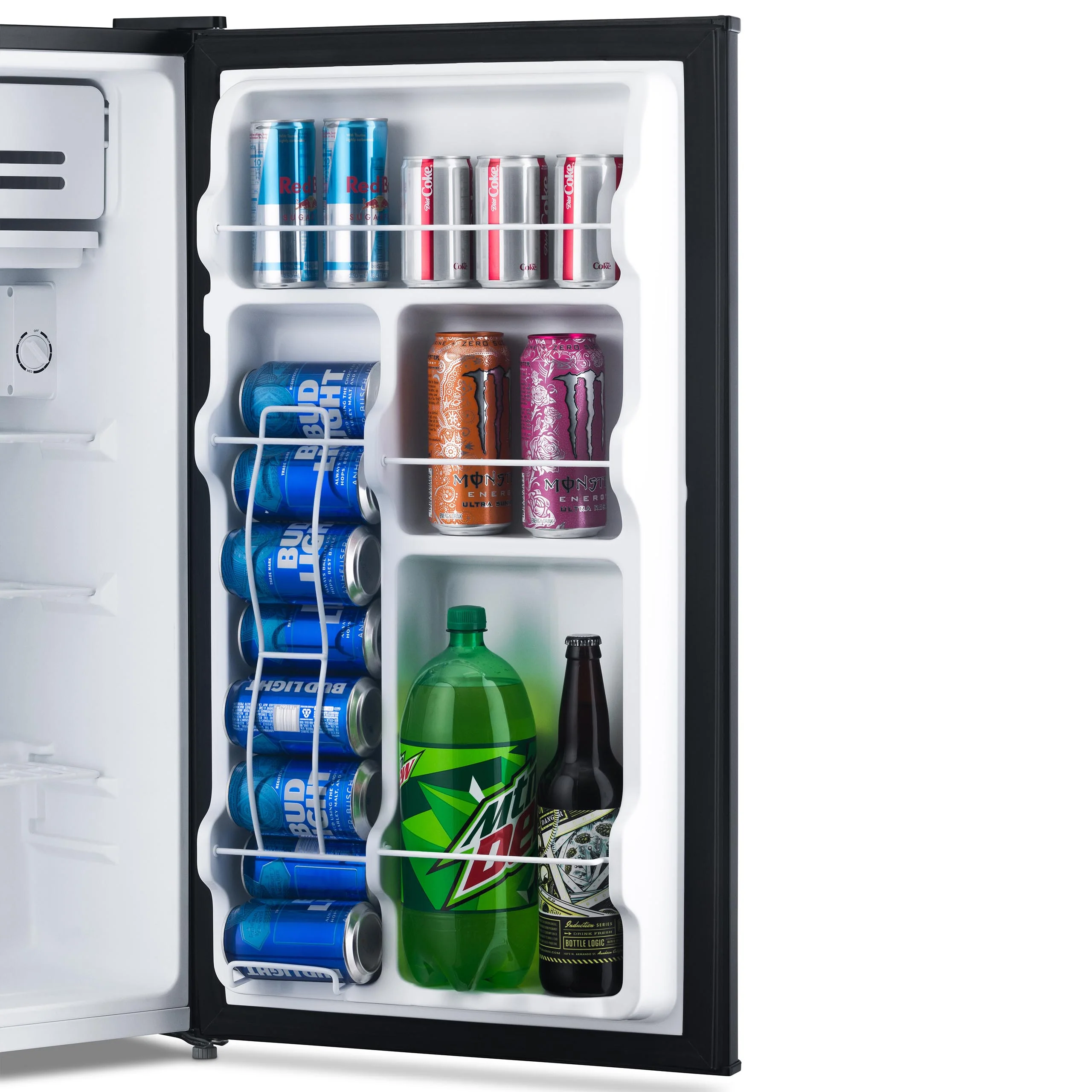 2025 Newair® Mini refrigerador compacto con congelador, 3,3 pies cúbicos – Negro