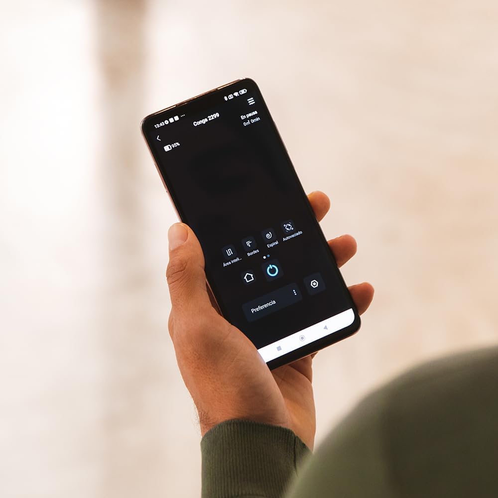 Aspirador Robot Cecotec con Navegación Giroscópica Conga 999 Map X-Treme. Motor de Succión 2000Pa, 2 Cepillos Laterales, 2 Fregonas, Autonomía 120 minutos, Control por App y Mando a Distancia