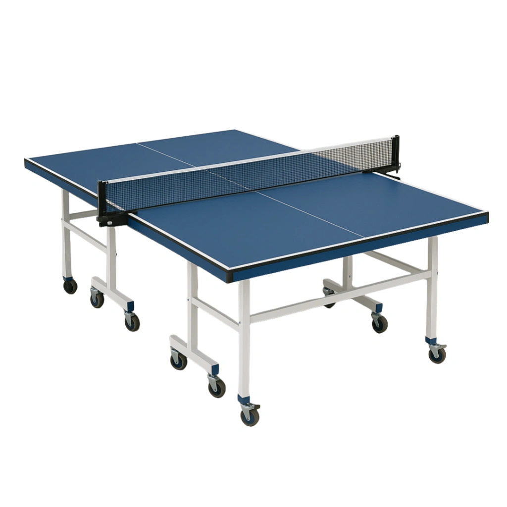 Mesa de ping pong azul, de metal, para interior/exterior 274x152.5x76 cm
