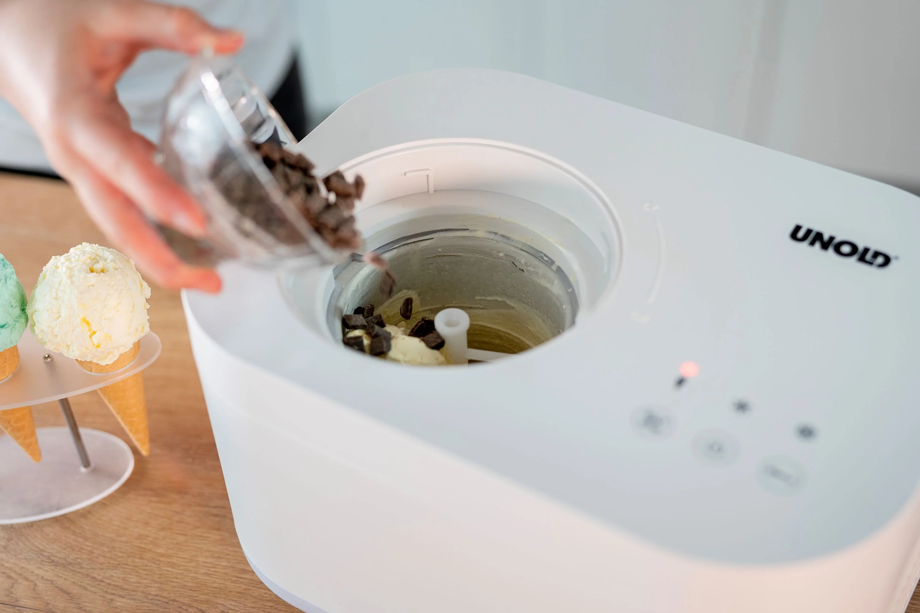 2025 Máquina de hielo – Capacidad 1 L, crea fácilmente helado cremoso en casa