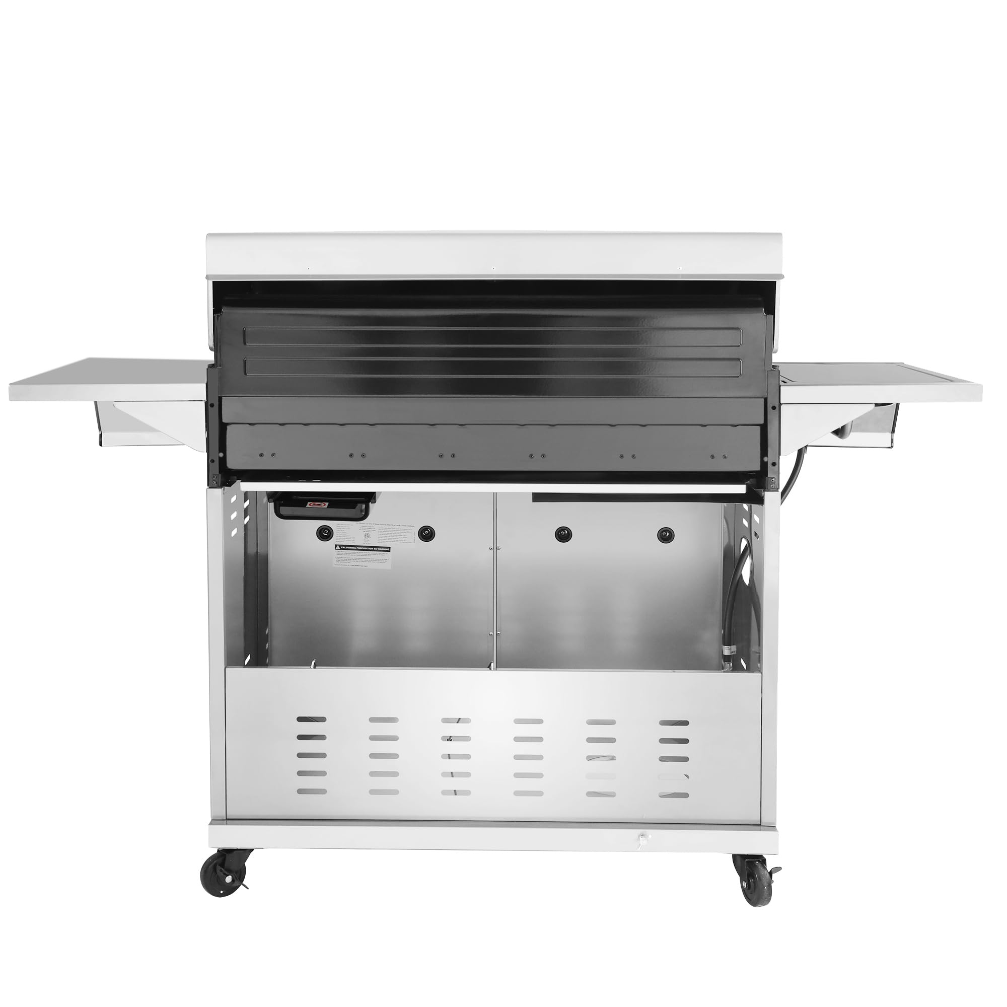 2025 Parrilla a Gas Royal Gourmet GA6402S de Acero Inoxidable, Parrilla Propana Premier de 6 Quemadores con Quemador para Sellar y Quemador Lateral, 74,000 BTU, Estilo Gabinete, Parrilla para BBQ al Aire Libre, Plata