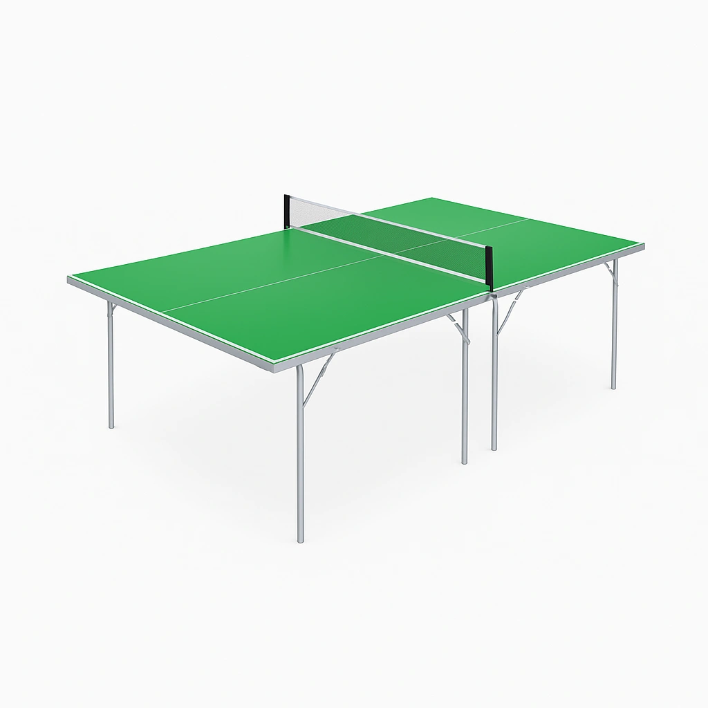 Mueble deportivo Mesa de ping pong Verde/Metal Aire libre-interior 274x152.5x76 cm
