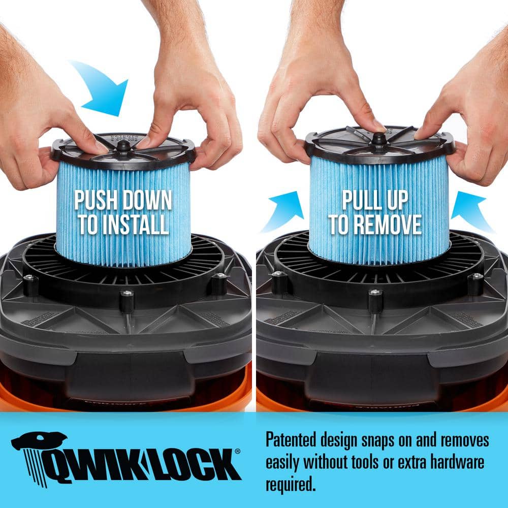 2025 Aspiradora Portátil Húmeda/Seca de 4 Galones 5.0 HP Pico con Filtro de Polvo Fino, Manguera, Accesorios y Kit Premium para Limpieza de Automóviles WD4070C