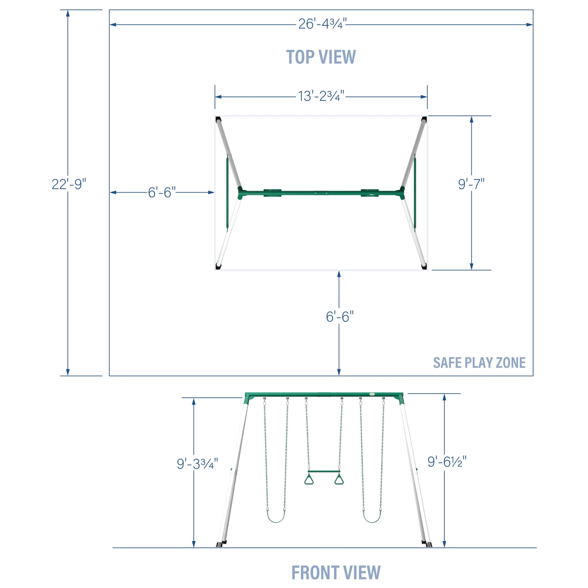 2025 Set de Columpios A-Frame de Alta Resistencia Backyard Discovery Big Brutus