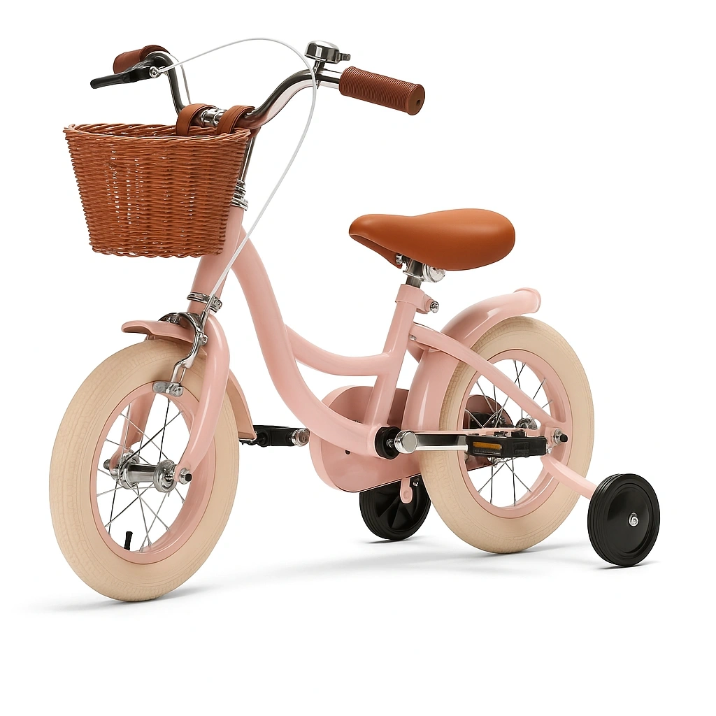 Bicicleta Infantil Rosa Metal/Plástico para Niños con Ruedas de 14 pulgadas - DgoerQjm82OR