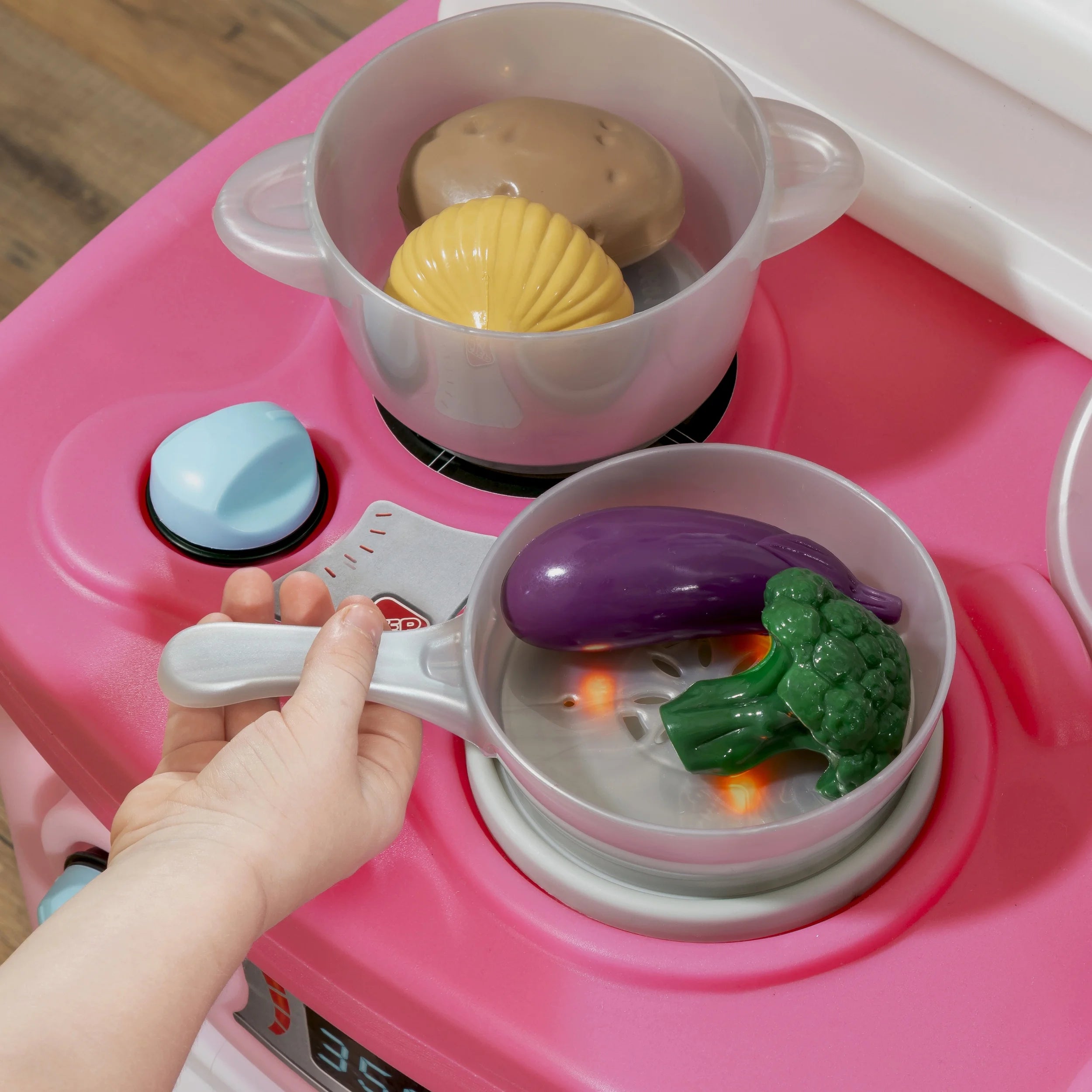 2025 Set de cocina infantil Step2 Fun with Friends en rosa