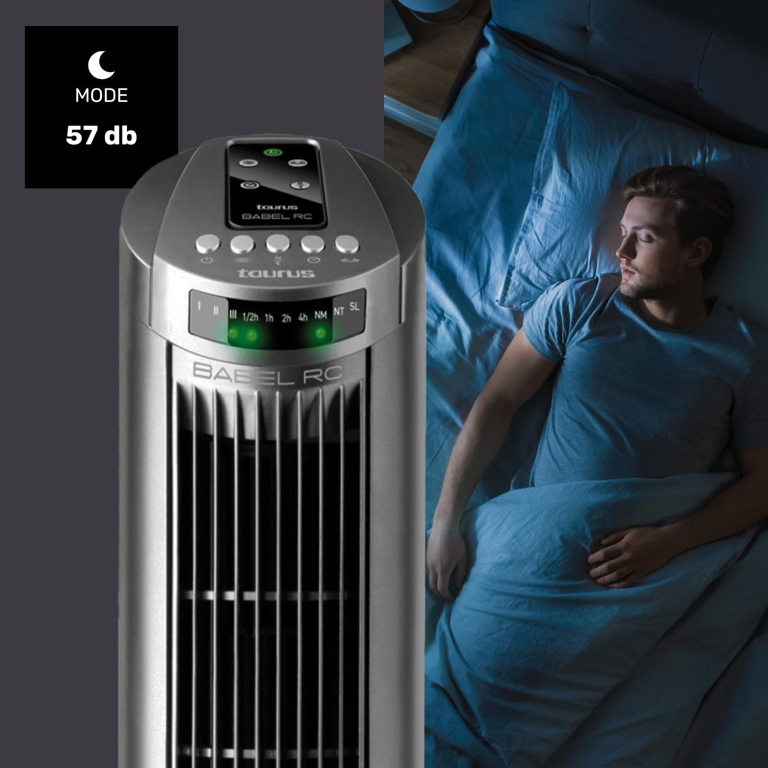 Ventilador de Torre Taurus - New Babel 50W, Altura 86 cm