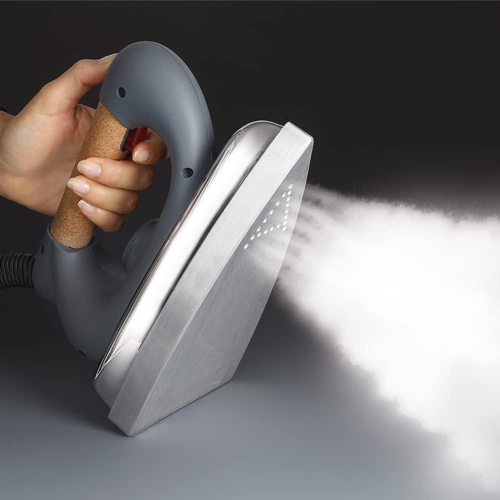 Polti Vaporella 535 Eco Pro – Plancha de Vapor con Caldera de Alta Presión de 4 Bares, Potencia 1750 W, Tapa de Seguridad, Función ECO, Blanco y Verde