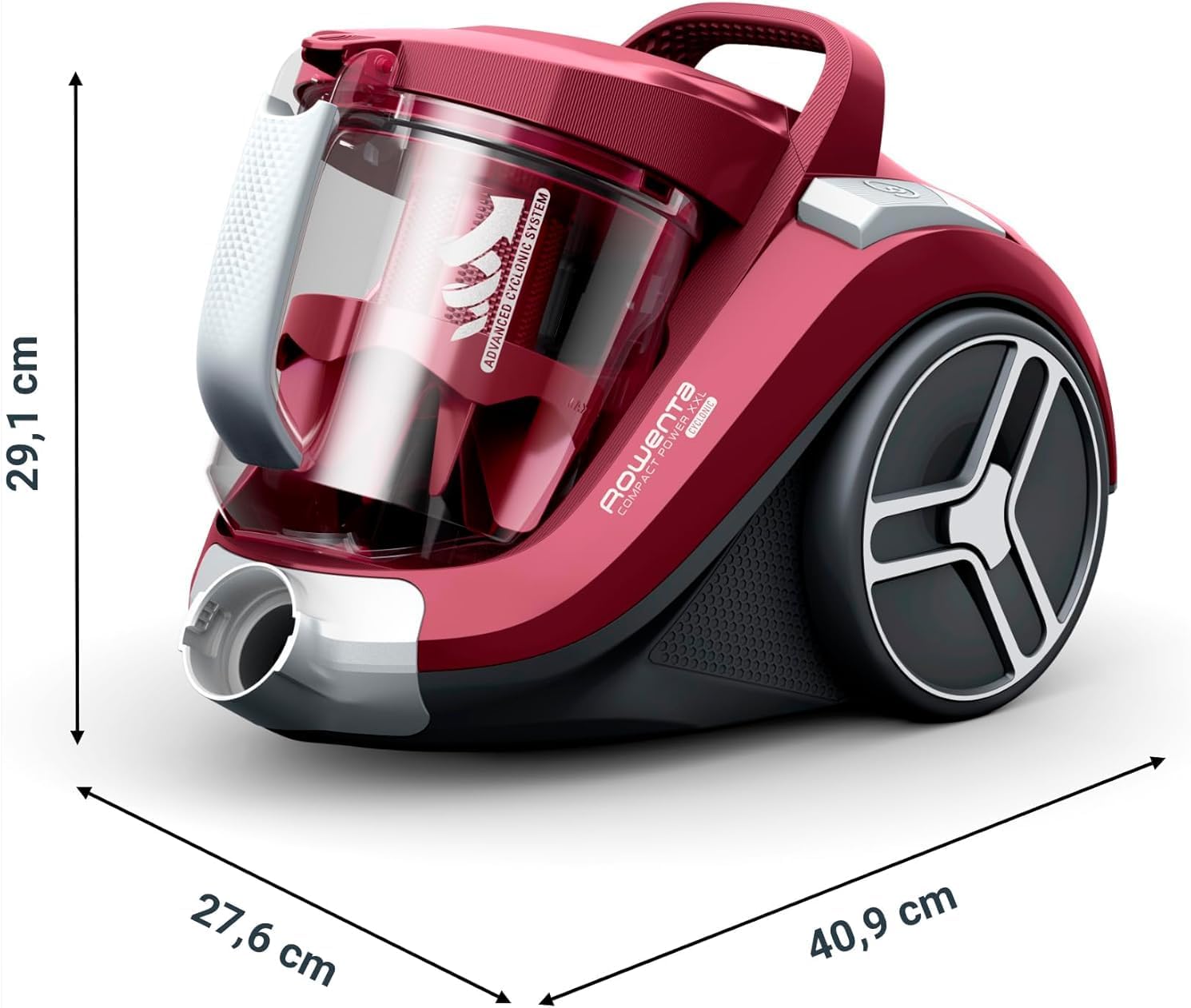 Rowenta Compact Power XXL Aspiradora sin Bolsa, Motor Eficiente Energéticamente de 900W, Filtración Ciclónica Avanzada, Depósito Extra Grande de 2.5L, Compacta, Kit Clásico, Modelo RO4B23
