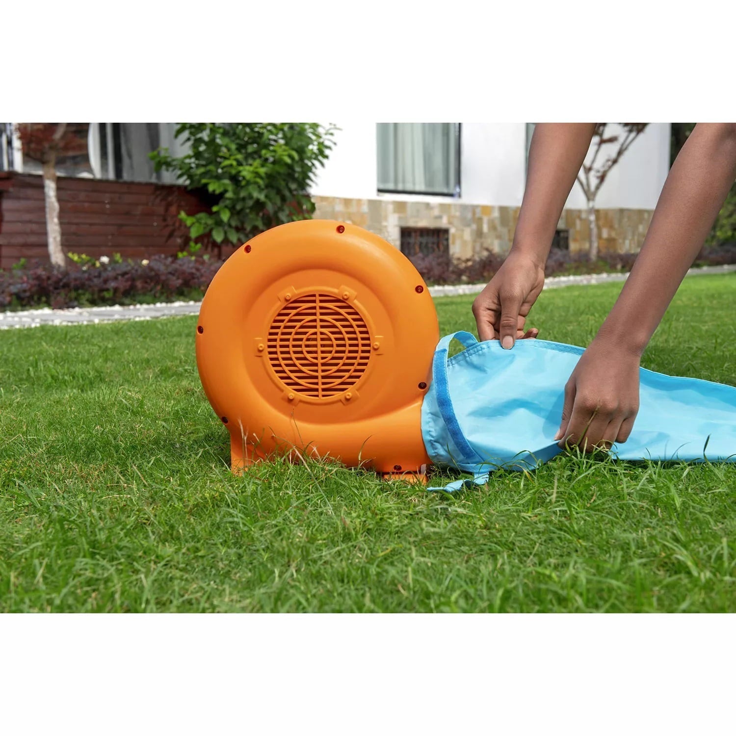 2025 Up, In and Over Wonder Hoops Parque Inflable de Rebote de 10' con Baloncesto y Resbaladilla