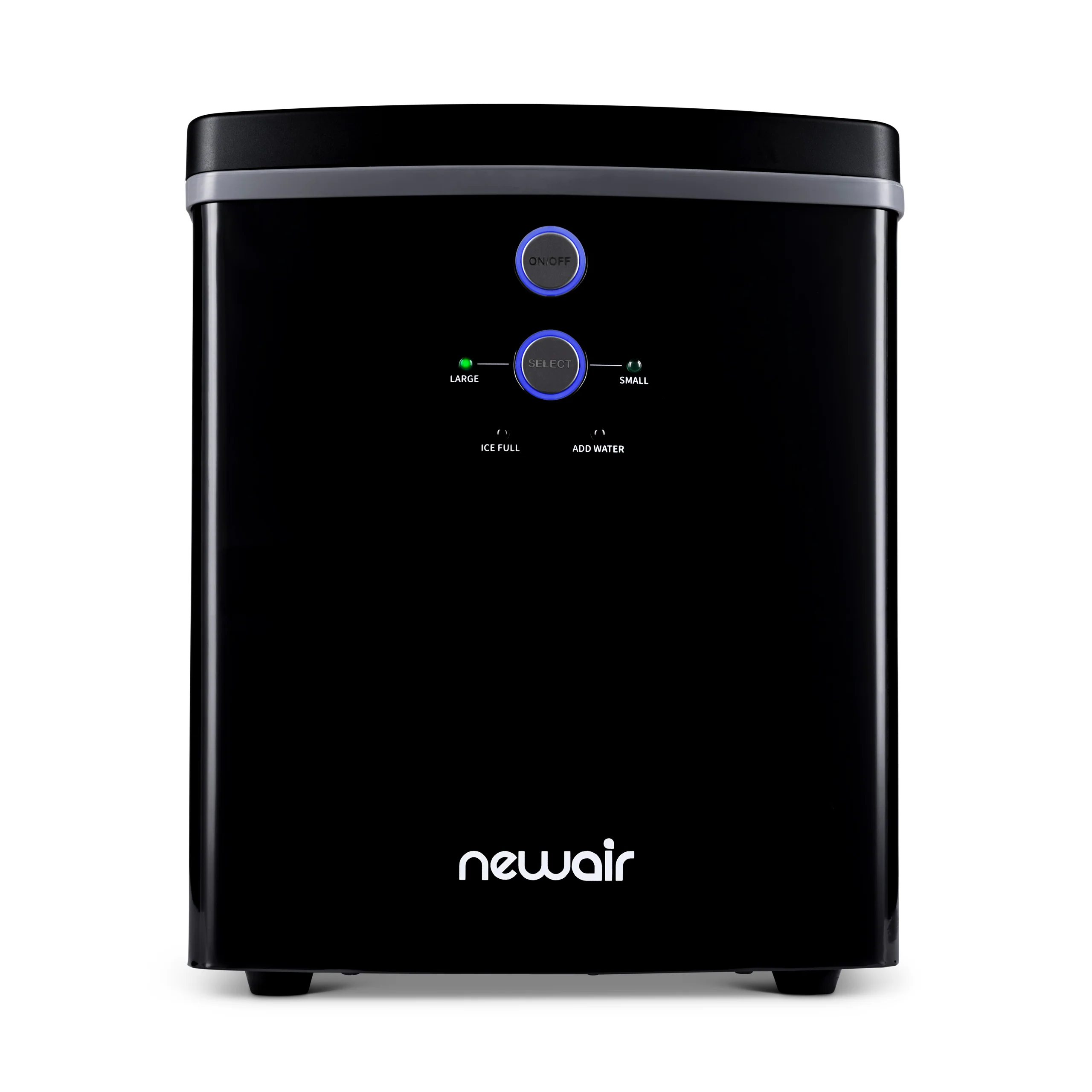 2025 Máquina de hielo de mostrador Newair® – Cubitos en forma de bola, 15 kg/día – Negro