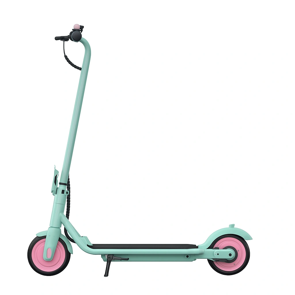 Patinete infantil con ruedas rosa y verde Acero Exterior