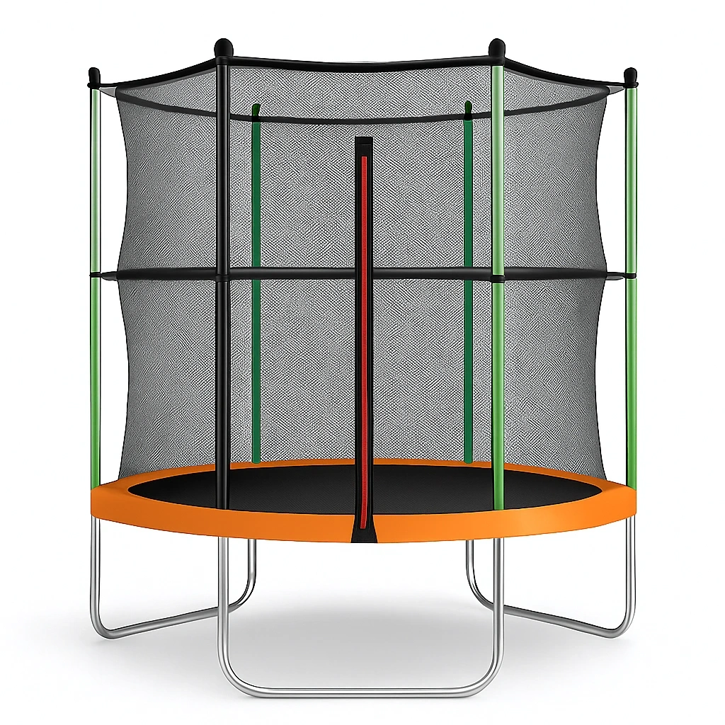 Camas elásticas 183x200 cm negro/naranja - vQHzUgut15OD