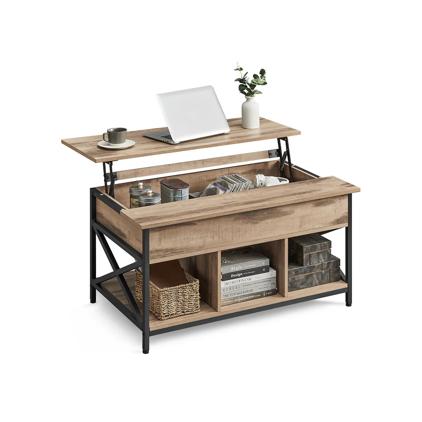 Mesa de Café con Tablero Elevable