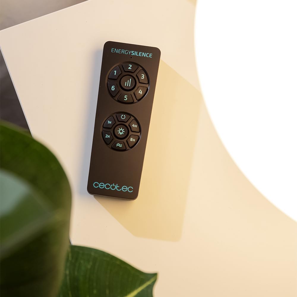 Ventilador de Techo Cecotec con Aspas Retráctiles y Lámpara Invisible EnergySilence Aero 4280 de Acero, 40 W, Diámetro 42 Pulgadas (106 cm), Temporizador, 3 Tonos de Luz, Función Verano-Invierno