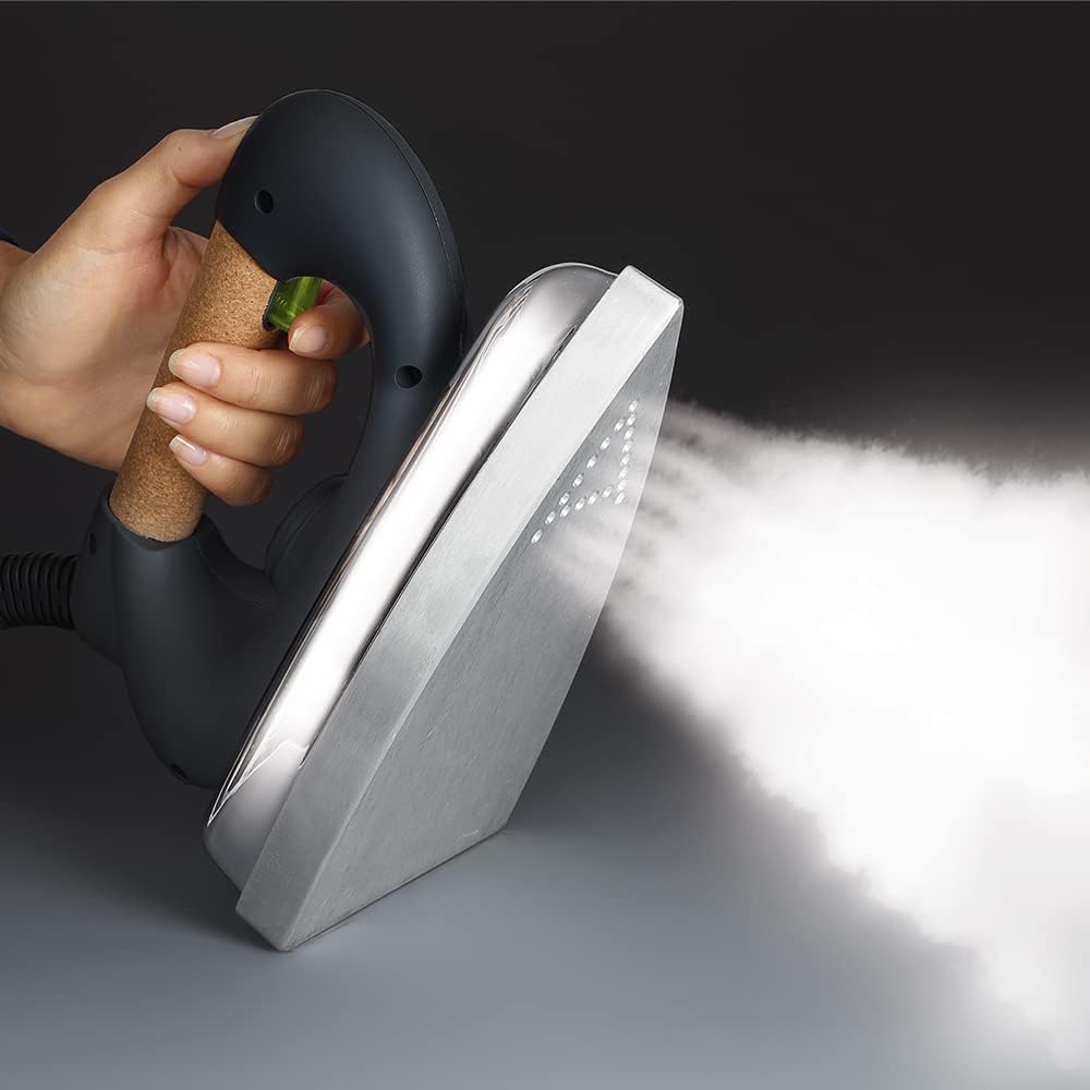 Polti Vaporella 535 Eco Pro – Plancha de Vapor con Caldera de Alta Presión de 4 Bares, Potencia 1750 W, Tapa de Seguridad, Función ECO, Blanco y Verde