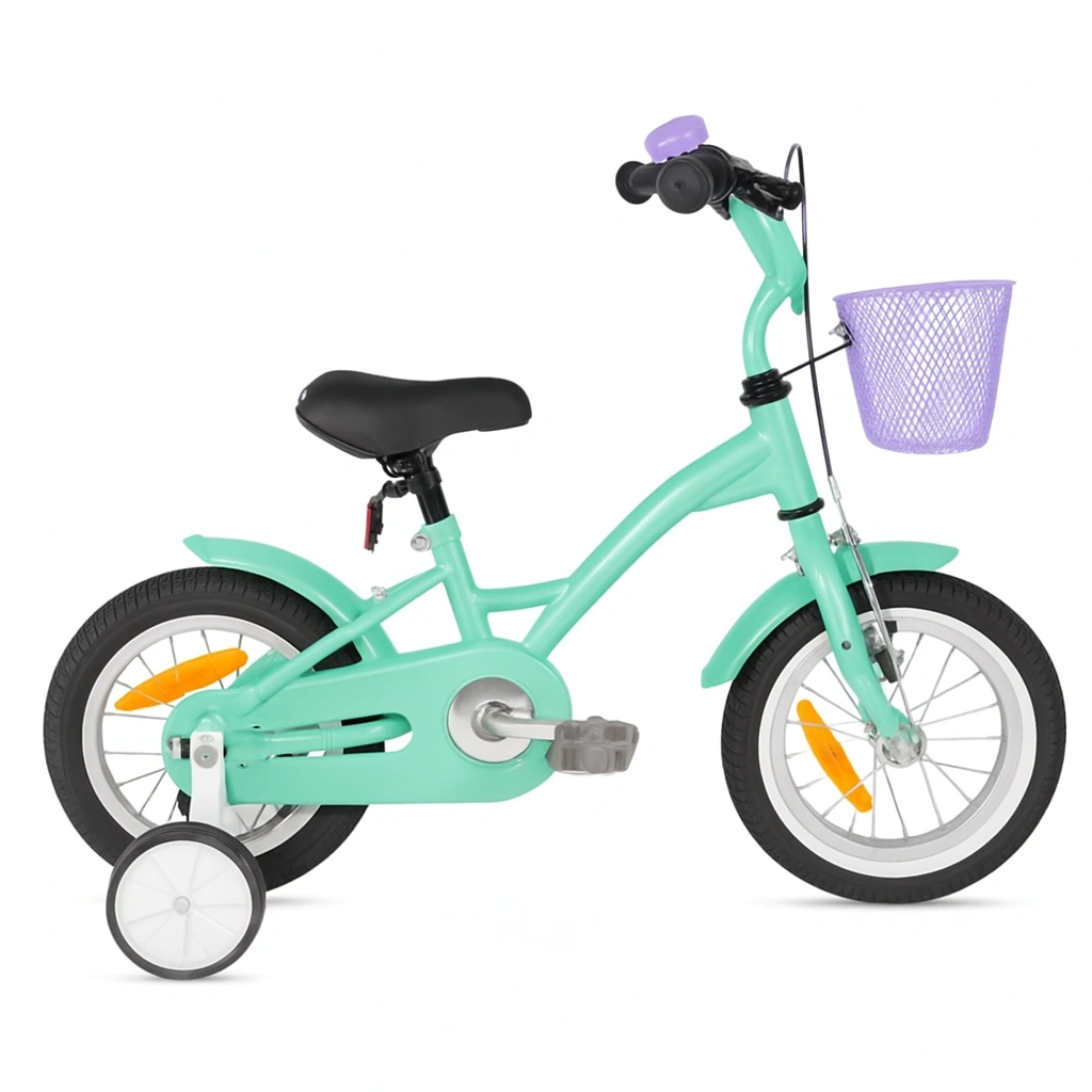 Bicicleta Infantil Verde Aguamarina Material Plástico para Uso Urbano Tamaño 14 pulgadas - OHXocoKu88dU
