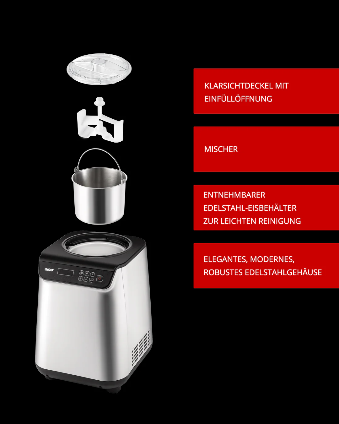 2025 Máquina de hielo Uno 1,2 L