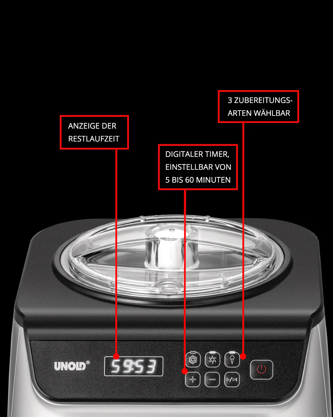 2025 Máquina de hielo Uno 1,2 L