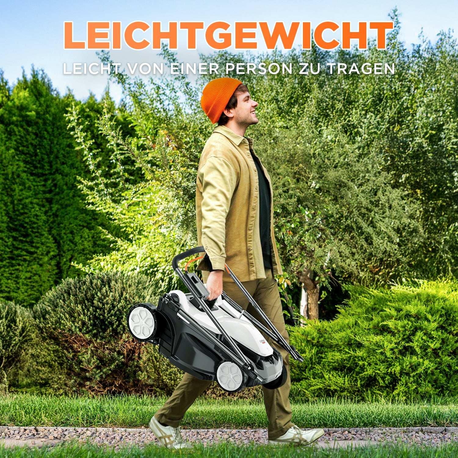 2025 Cortacésped inalámbrico U20 37 cm 2 × 20V con opciones de motor brushless o con escobillas y baterías de 4,0 Ah