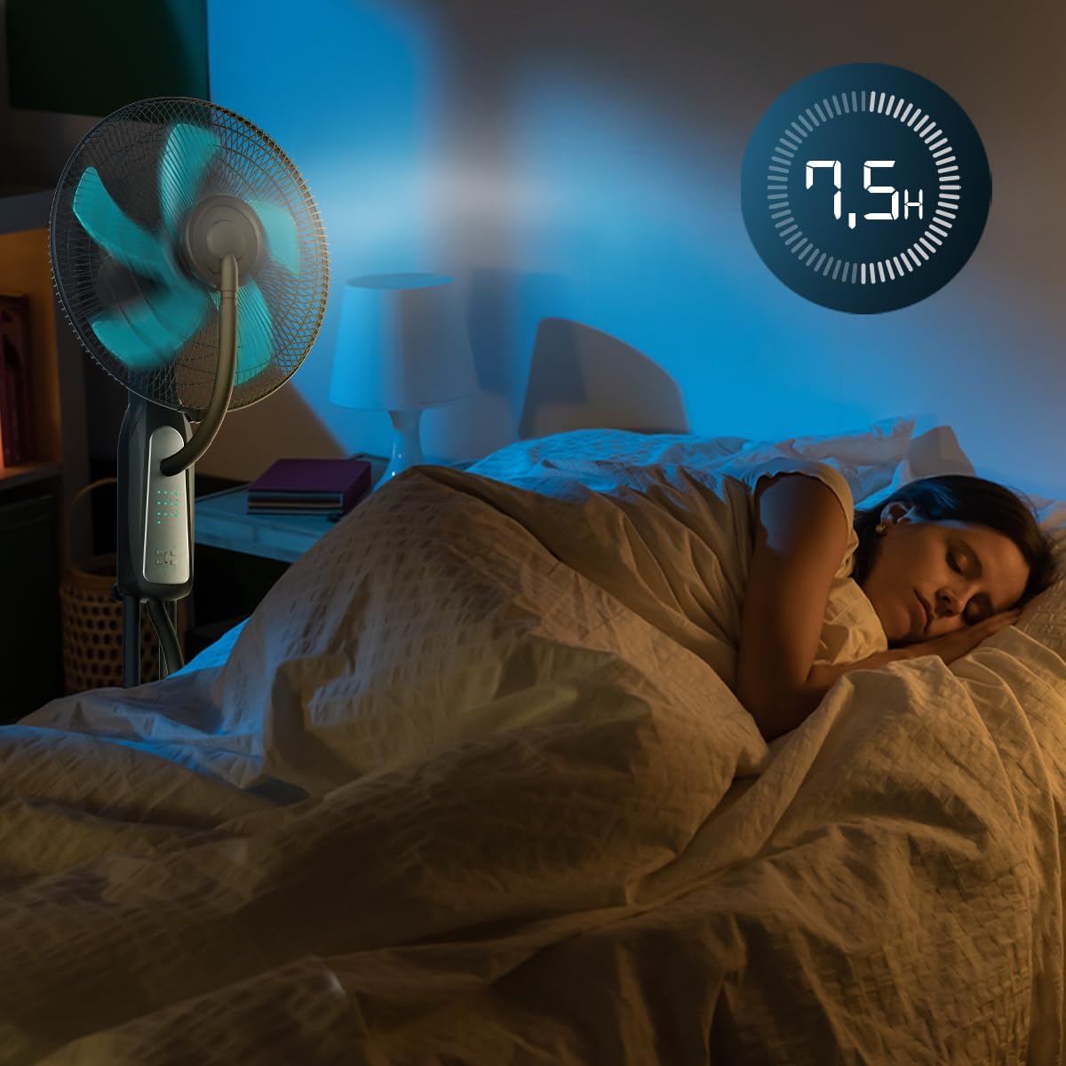 Ventilador con Nebulizador de Agua Fresca Cecotec EnergySilence 490 con Control Remoto, 90W, Diámetro 16