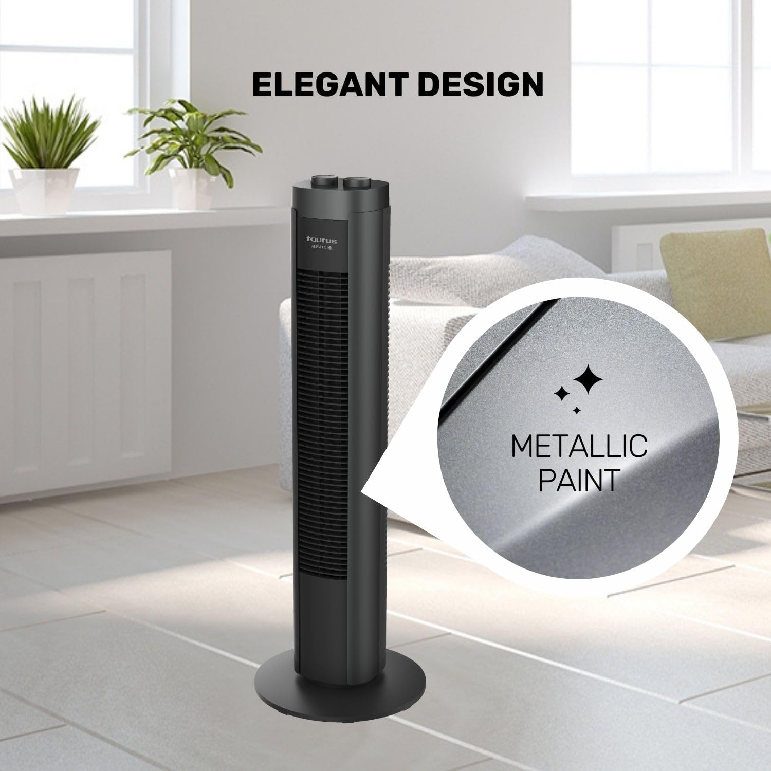 Ventilador de Torre Taurus - New Babel 50W, Altura 86 cm