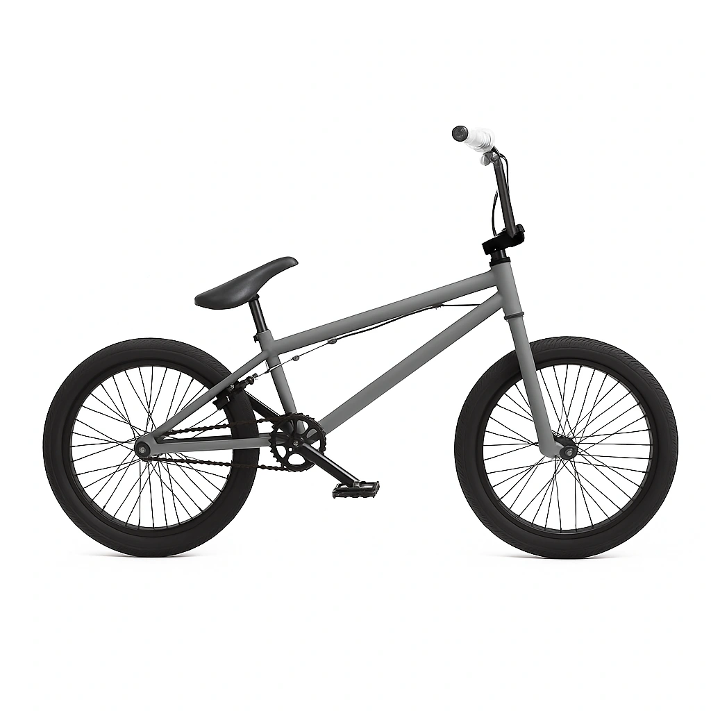 Bicicleta de montaña de 20 pulgadas en gris acero