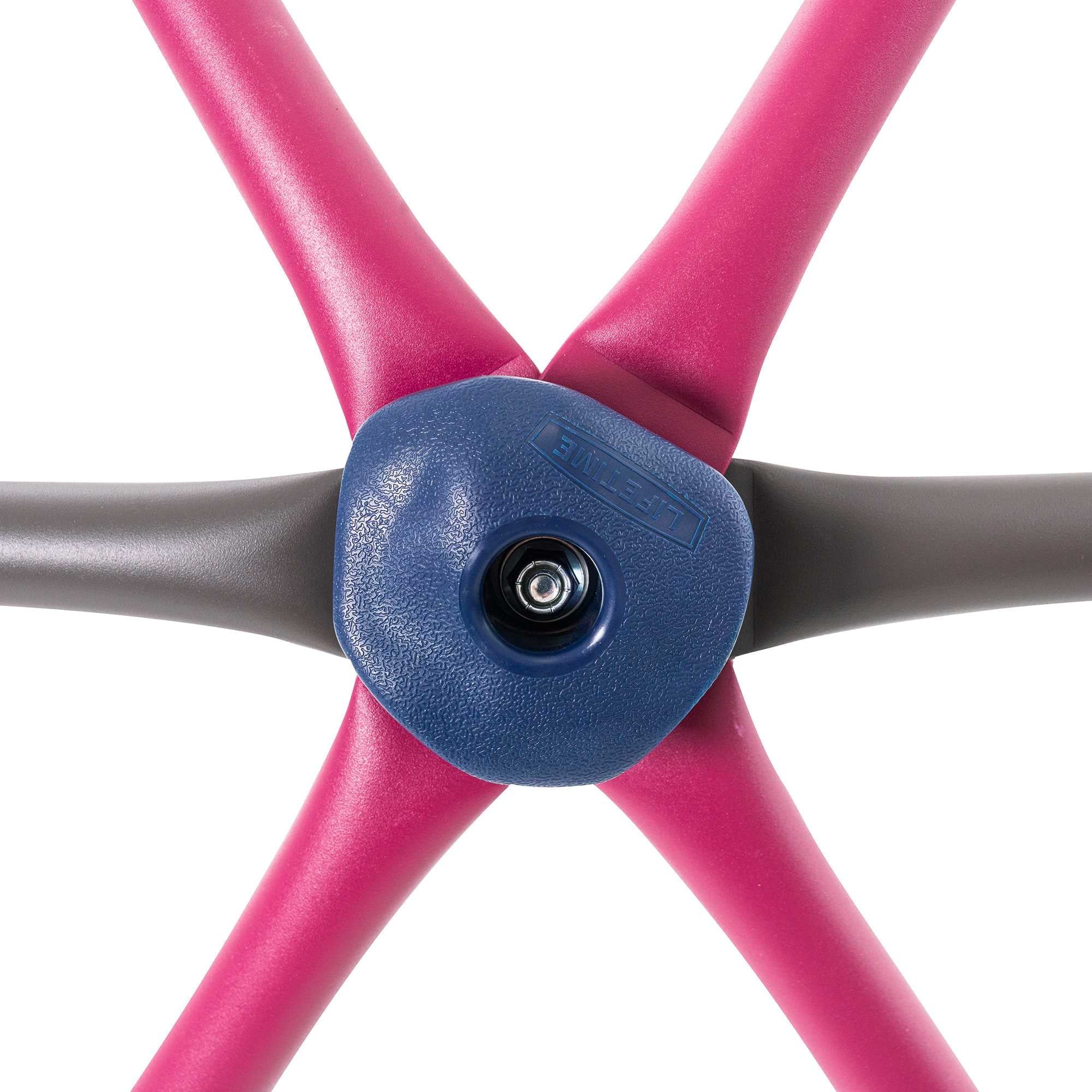 2025 Estructura de Escalada Dome para Niños de Lifetime – 5.5 ft de Alto x 11 ft de Ancho, Berry y Marrón (91088)